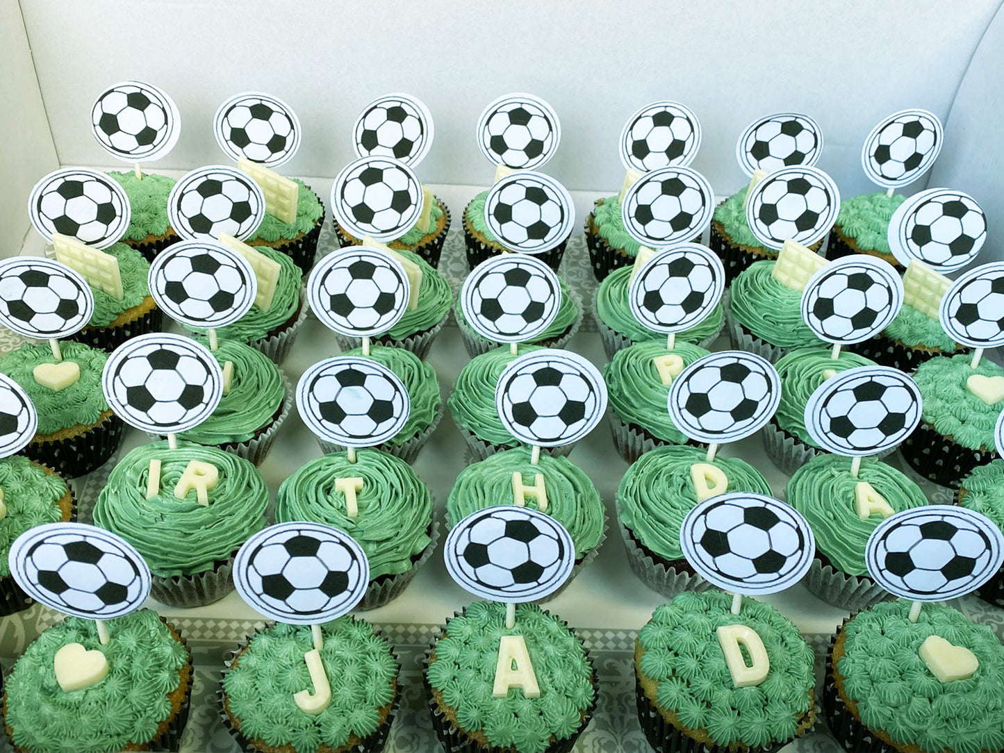 Football Cupcakes