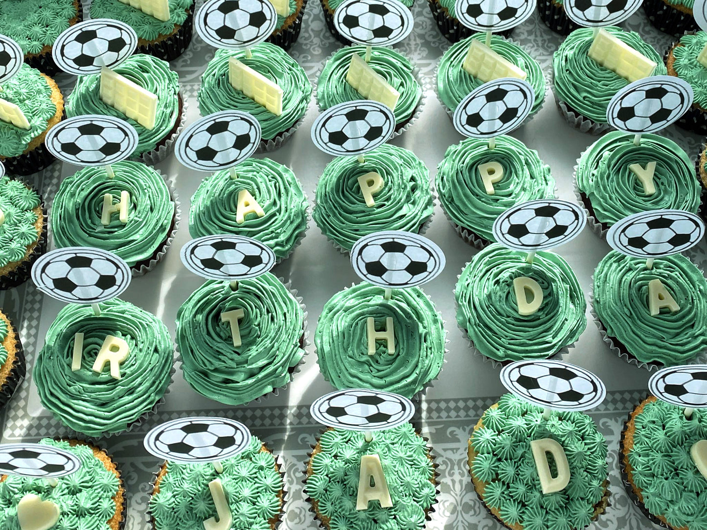 Football Cupcakes